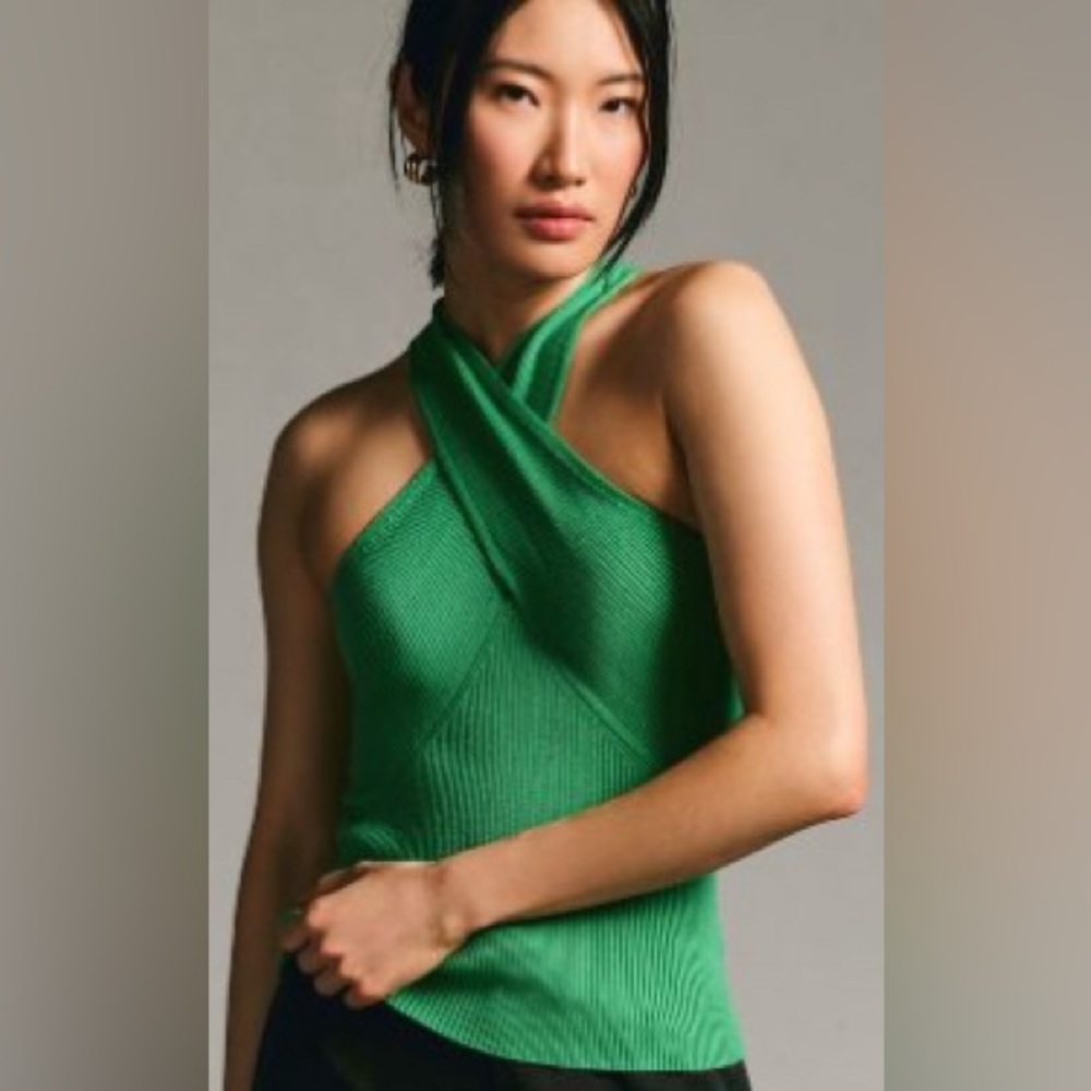 Anthropologie crossover sweater tank